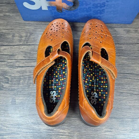 SAS Willow Chestnut Slip On Hook&Loop Tripad Comfort Shoes Women's Sz 9 N (VGC) - Picture 6 of 11
